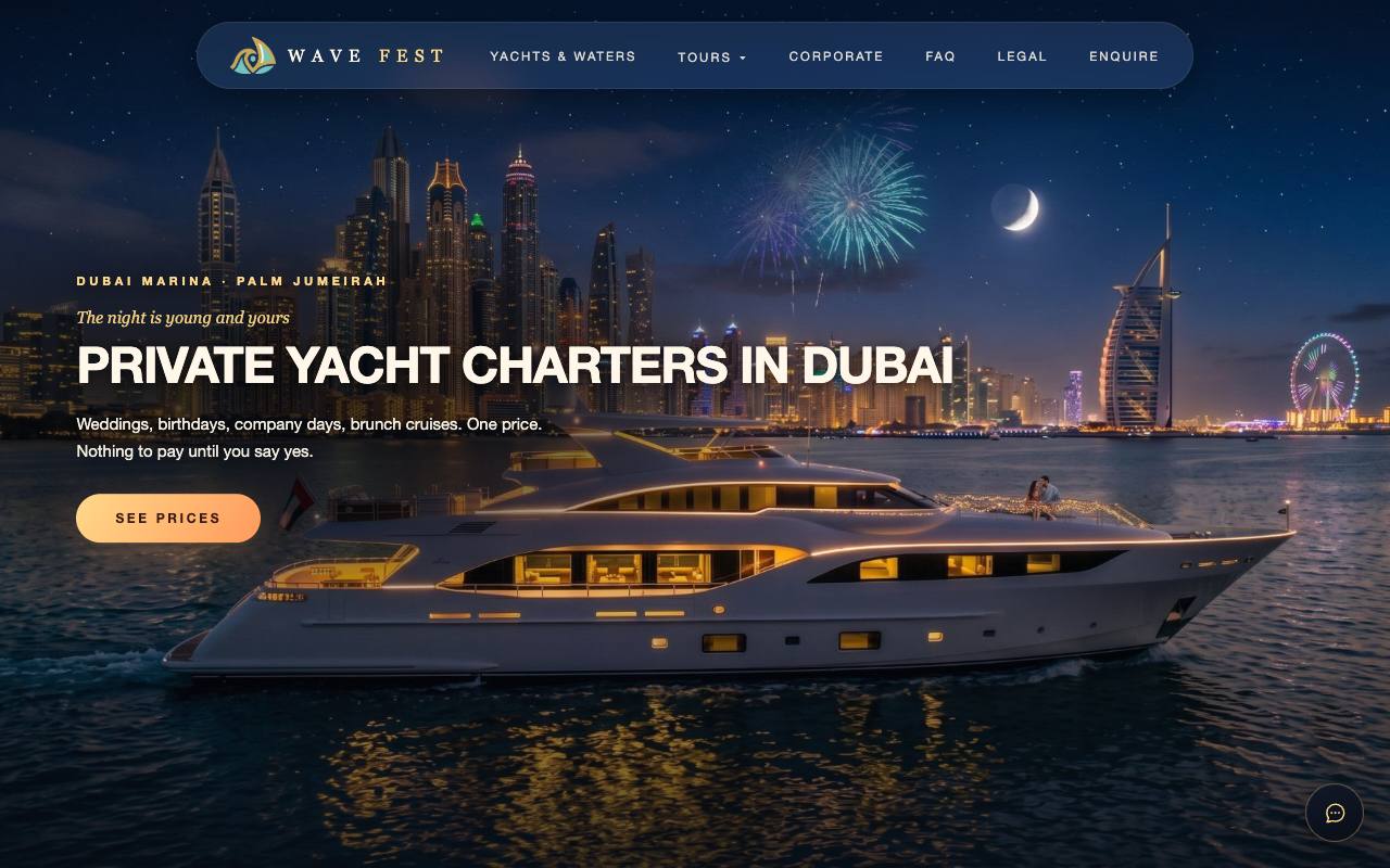Wave Fest home page